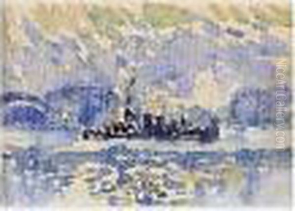 Paysage Marin Oil Painting by Paul Signac