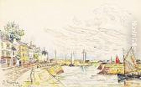 Port De Binic Oil Painting by Paul Signac