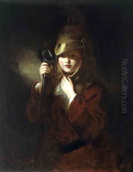 His Fathers Sword, c.1859 Oil Painting by Stephen Catterson Smith