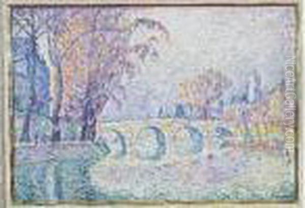 Le Pont Marie, Paris Oil Painting by Paul Signac