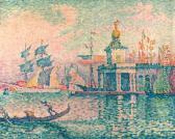 Venise. La Douane De Mer Oil Painting by Paul Signac