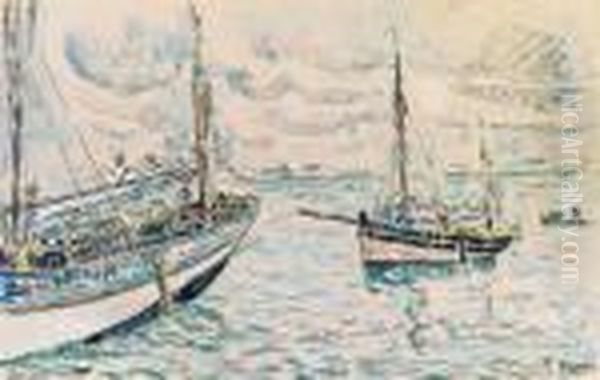 Port Louis Oil Painting by Paul Signac