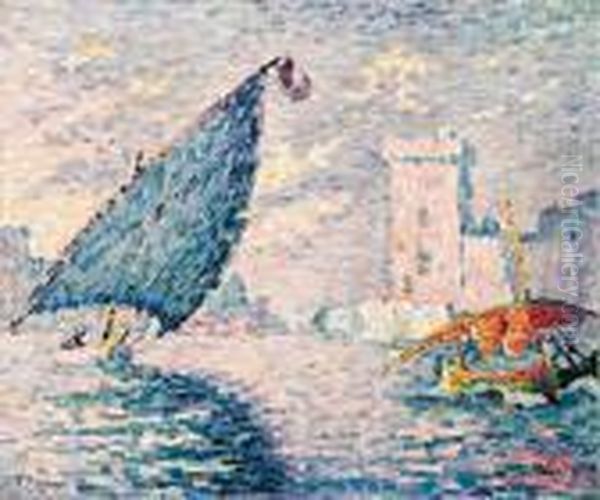 Marseille, Barques De Pche Oil Painting by Paul Signac