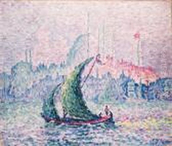 La Cte D'or, La Sulemanie, Constantinople Oil Painting by Paul Signac