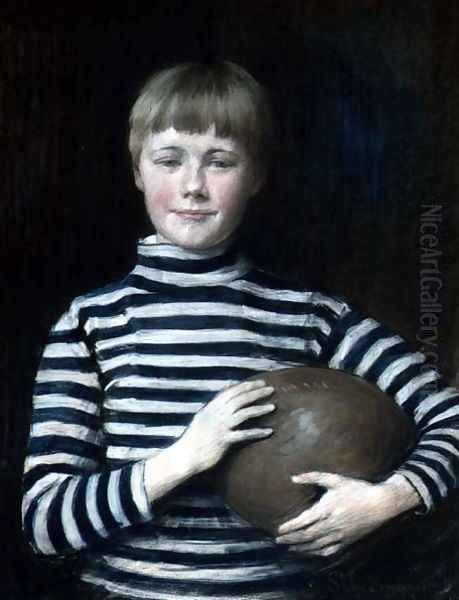 Sir William FitzHerbert as a boy Oil Painting by W. St. Clair Simmons