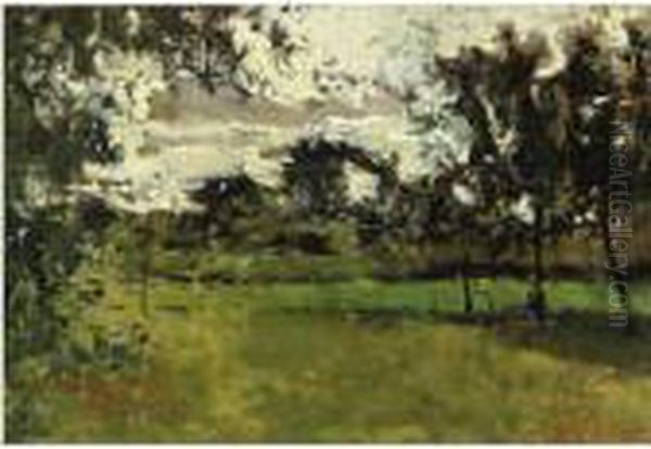 Paesaggio A Pietramala Oil Painting by Telemaco Signorini