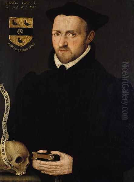 Portrait of Ralph Lumley, 1583 Oil Painting by Richard Stevens