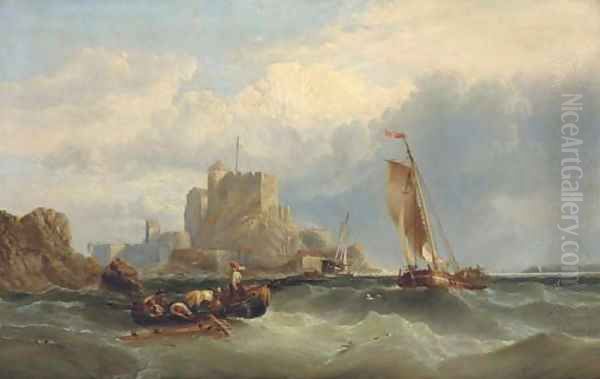 Castle Cornet, Guernsey Oil Painting by Clarkson Stanfield