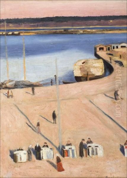 Salakkalahti Viipurissa. Oil Painting by Hugo Simberg