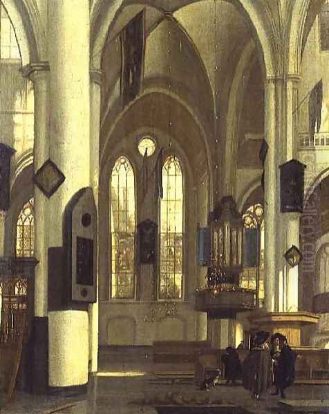 The Interior of a Church Oil Painting by Hendrick van Streeck