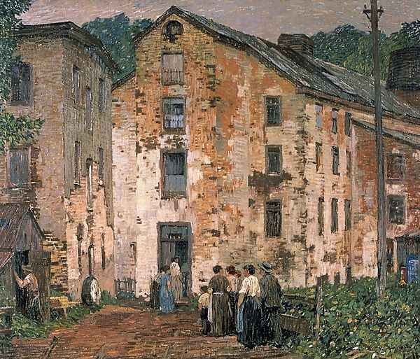 Grey Mills Oil Painting by Robert Spencer