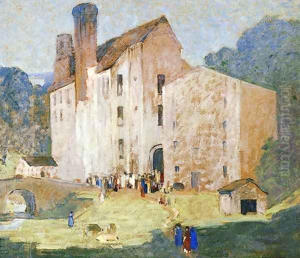 Valley Mills Oil Painting by Robert Spencer