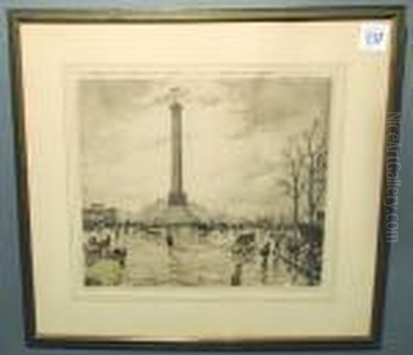 Place La Bastille Oil Painting by Tavik Frantisek Simon