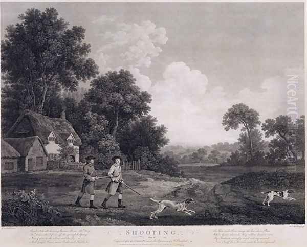 Shooting, plate 2, engraved by William Woollett 1735-85 1770 Oil Painting by George Stubbs