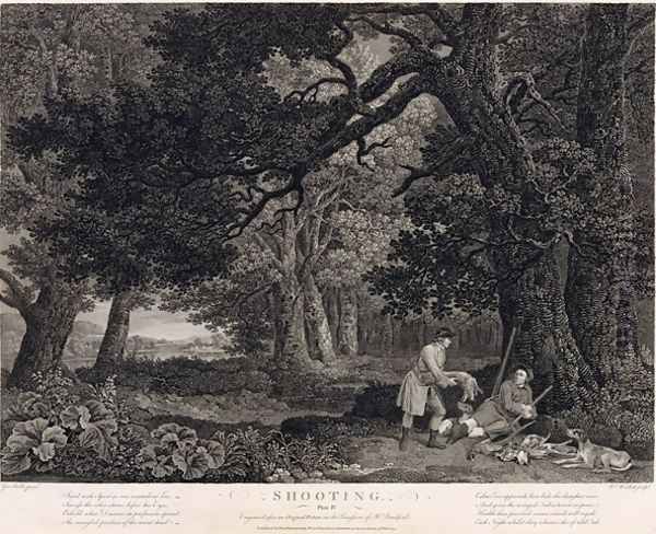 Shooting, plate 4, engraved by William Woollett 1735-85 1771 Oil Painting by George Stubbs