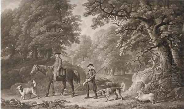 Game keepers, by Henry Birche (Lennox-Boyd, Dixon and Clayton nos. 87,88) Oil Painting by George Stubbs