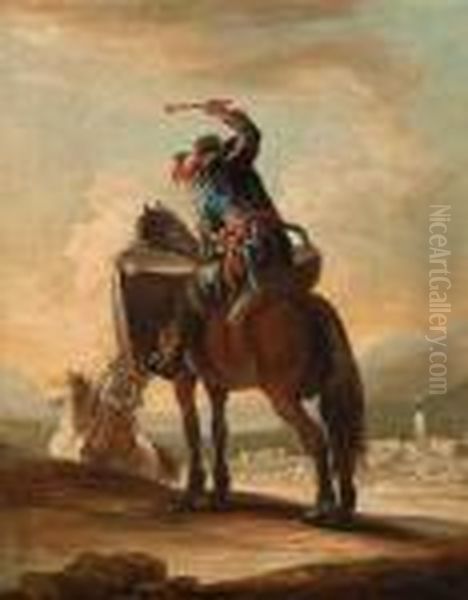 Cavaliere Con Tamburi Oil Painting by Francesco Simonini