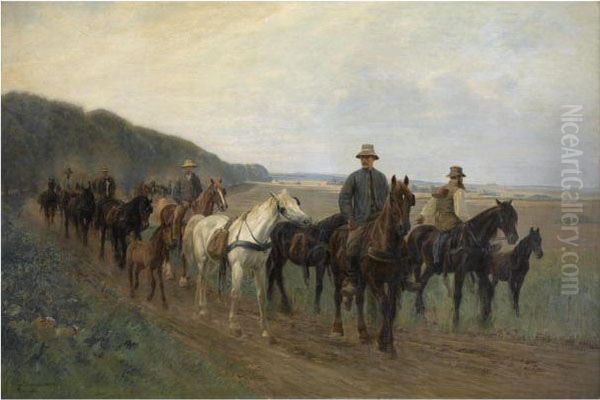 Pa Vej Til Heste Marked (going To The Horse Fair) by Simon Simonson