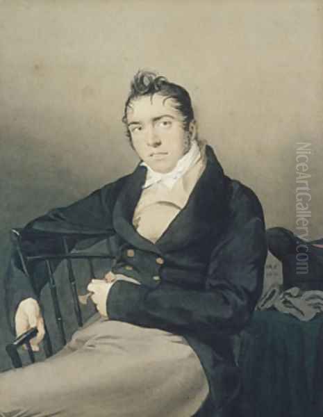 Allan Melville Oil Painting by John Rubens Smith