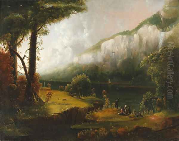 Along the Juniata Oil Painting by John Rubens Smith