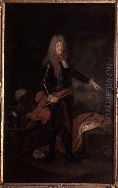 Friedrich I, Duke of Sachsen-Gotha-Altenburg, 1711 Oil Painting by Christian Schilbach