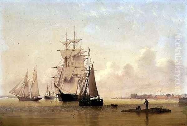 Ship Painting Oil Painting by William Frederick Settle