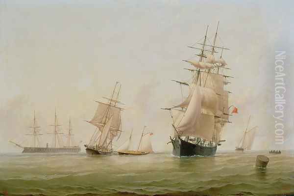 Ship Painting 2 Oil Painting by William Frederick Settle