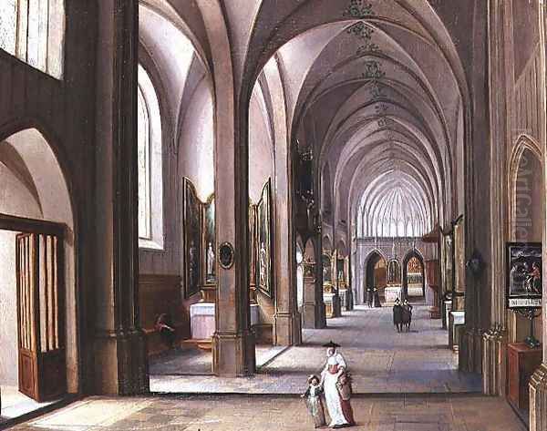 Church Interior Oil Painting by Hendrik van Steenwyck