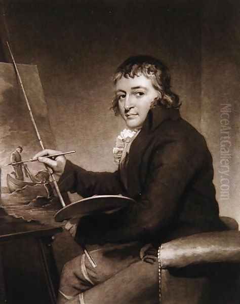 George Morland, 1805 Oil Painting by John Raphael Smith