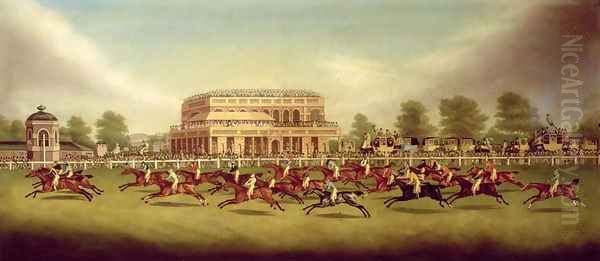 The Doncaster St. Leger of 1812 - The Finish Oil Painting by John Sinclair