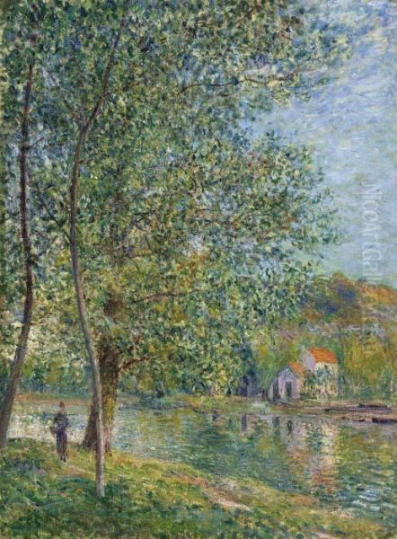 Matin Pres Du Loing Oil Painting by Alfred Sisley