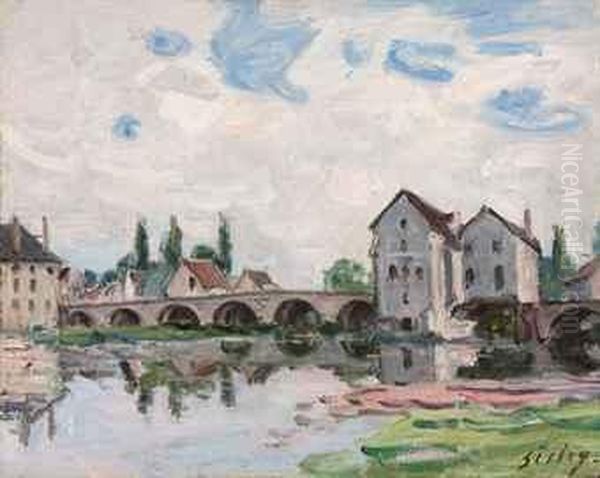 Moret Sur Loing Oil Painting by Alfred Sisley