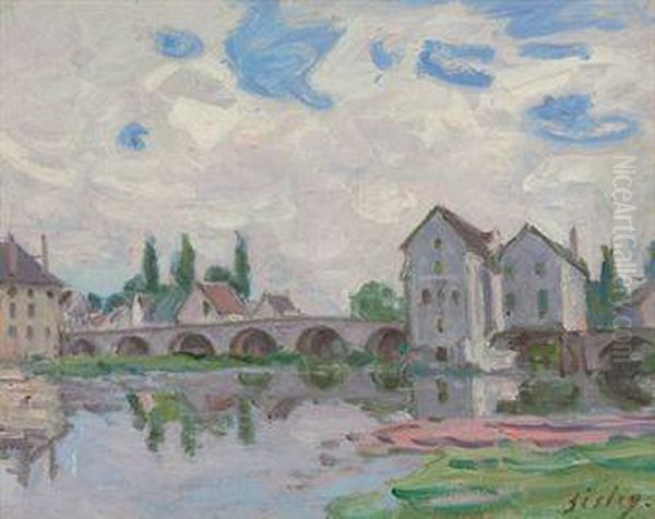 Moret-sur-loing Oil Painting by Alfred Sisley