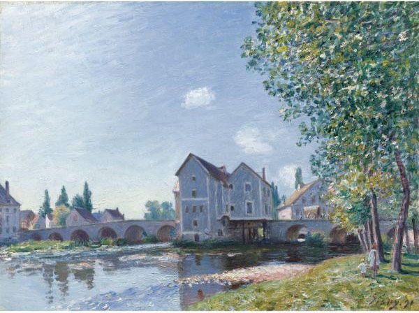 Le Pont De Moret -- Effet Du Matin Oil Painting by Alfred Sisley