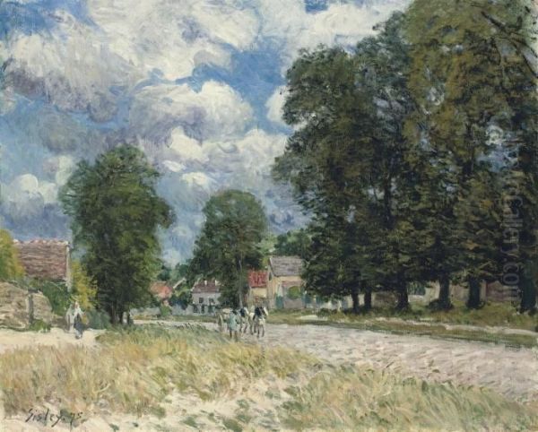 La Route De Marly-le-roi Oil Painting by Alfred Sisley