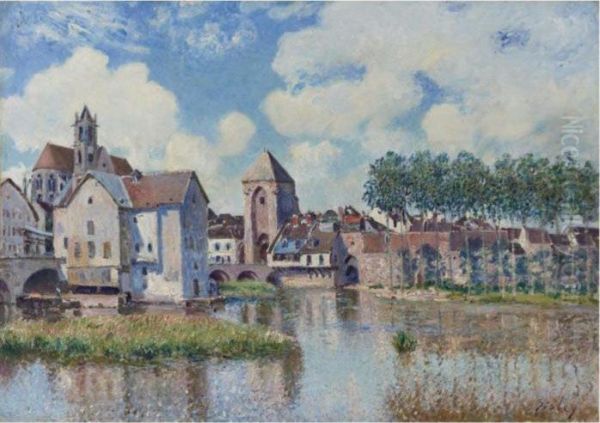 Moret-sur-loing Oil Painting by Alfred Sisley