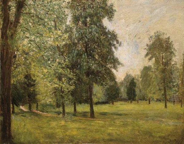 Le Parc A Sevres Oil Painting by Alfred Sisley