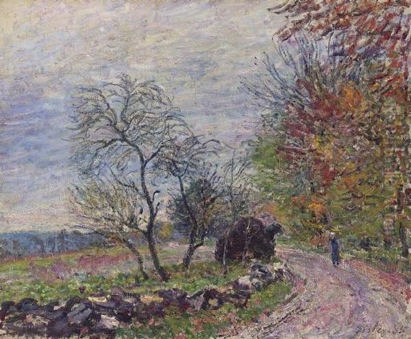 Le Long Du Bois En Automne Oil Painting by Alfred Sisley