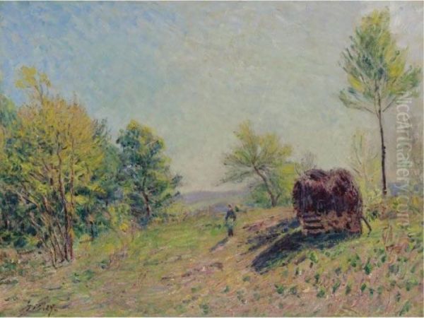 Dans Le Bois Au Printemps Oil Painting by Alfred Sisley