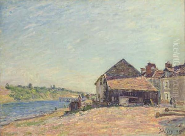 Saint-mammes Oil Painting by Alfred Sisley