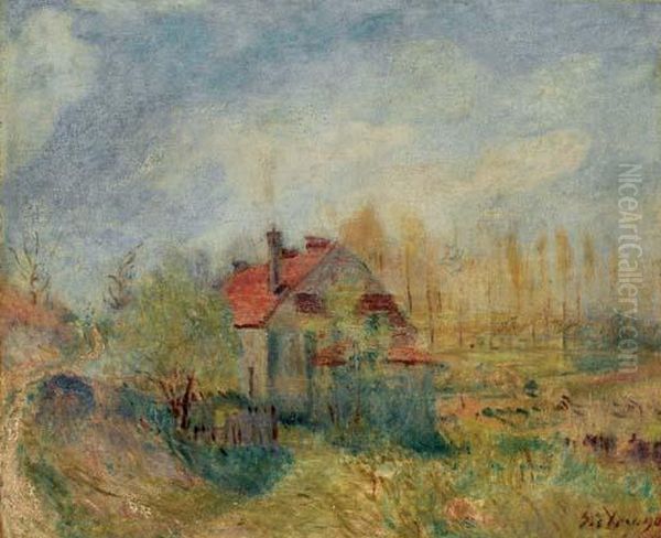 Paysage De Printemps, Effet Du Matin Oil Painting by Alfred Sisley