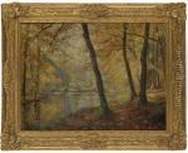 Autumn Oil Painting by Alfred Sisley