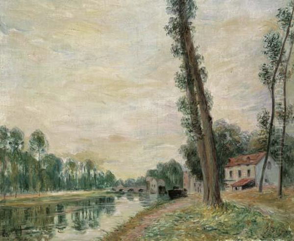 Bords Du Loing Oil Painting by Alfred Sisley