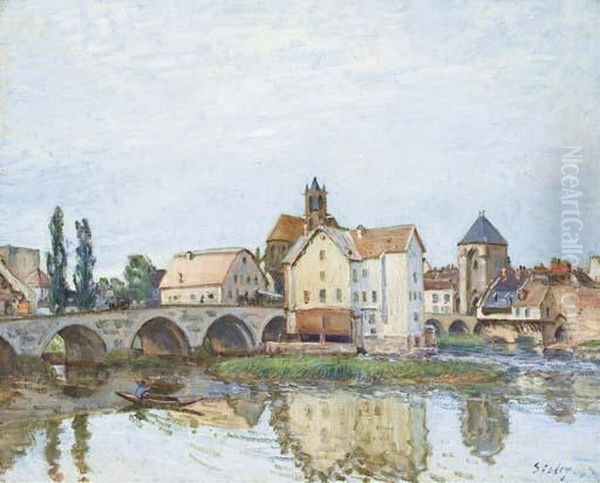 Moret-sur-loing Oil Painting by Alfred Sisley