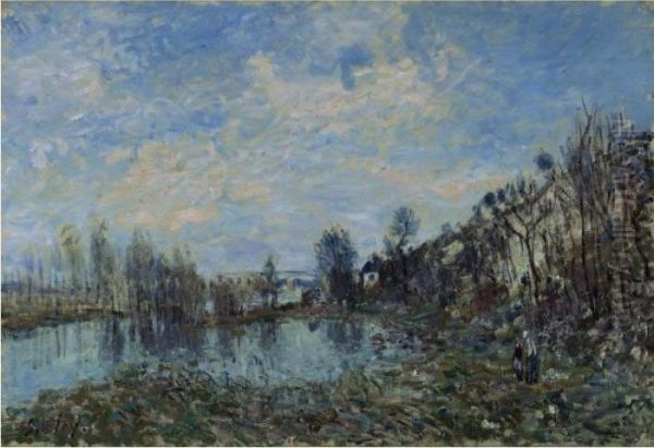 Prairie Inondee Oil Painting by Alfred Sisley