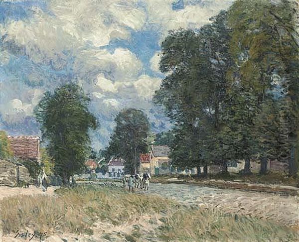 La Route De Marly-le-roi Oil Painting by Alfred Sisley