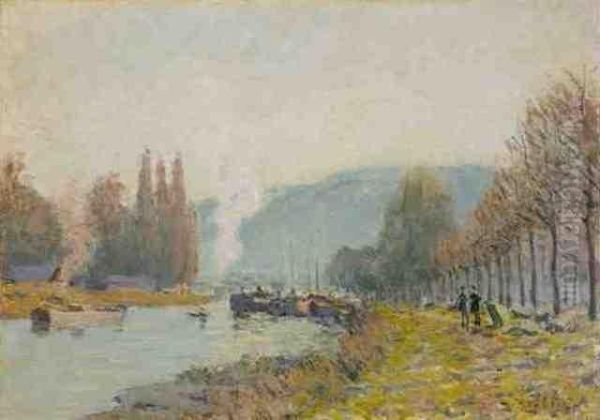 Seine Oil Painting by Alfred Sisley