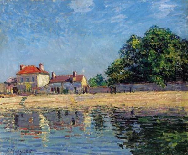 Bords Du Loing, Saint-mammes Oil Painting by Alfred Sisley