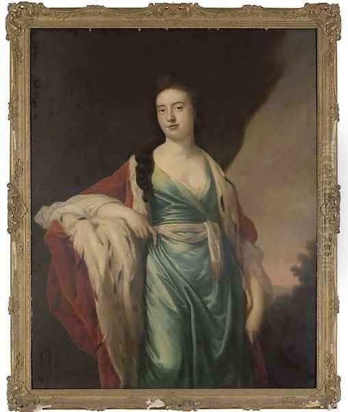 Portrait of Mrs Abott, Oil Painting by English School