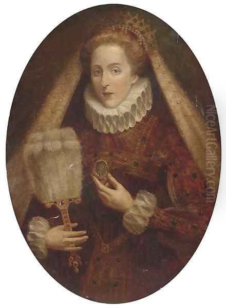 Portrait of Queen Elizabeth I (1533-1603) Oil Painting by English School